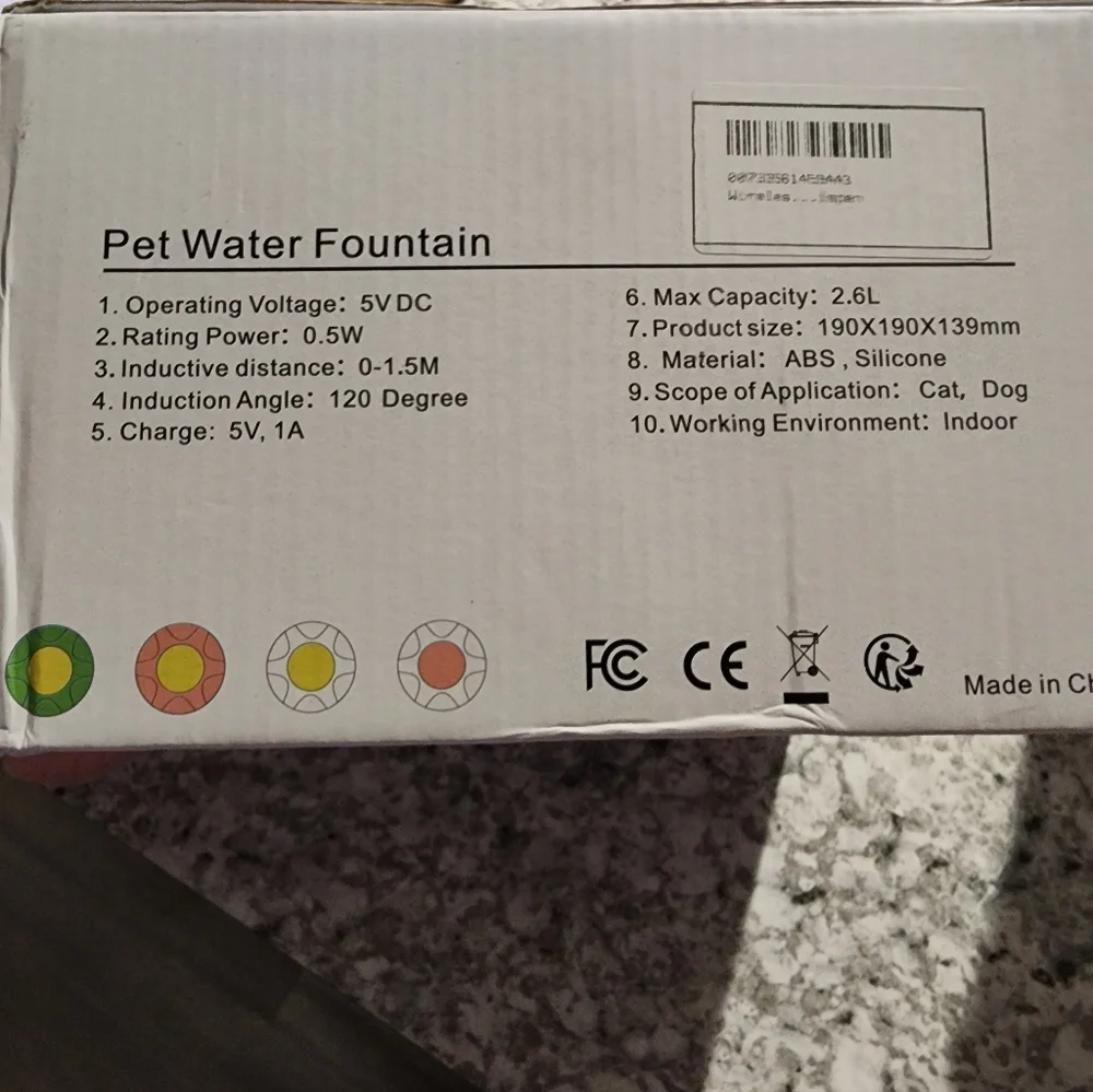 New In Box Smart Wireless Pet Water Fountain